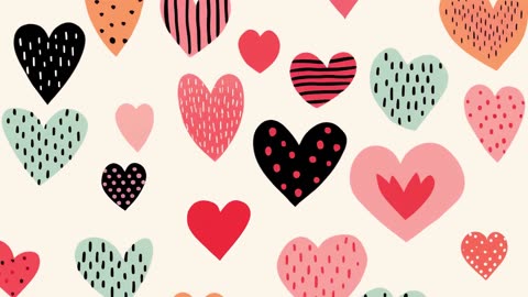 354. Heart Tunnel Background💗Pink 356. Cute Valentine's Day hearts