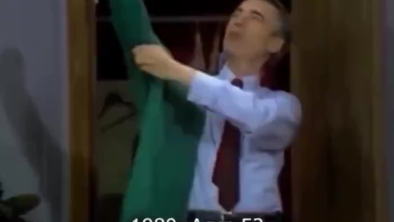 Mister Rogers aging from 1967-2000