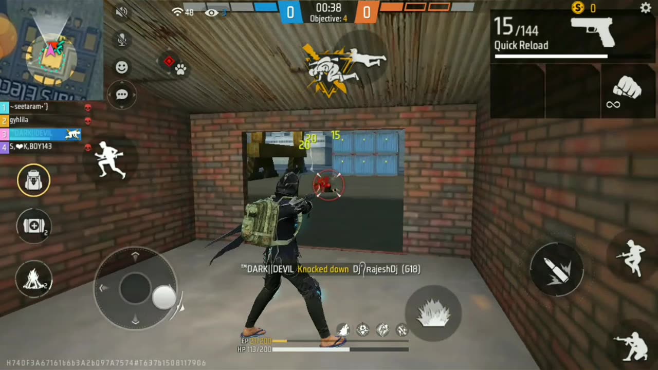 Freefire -🔥 Head shot 🙅|| 1 VS 3 ||🙅
