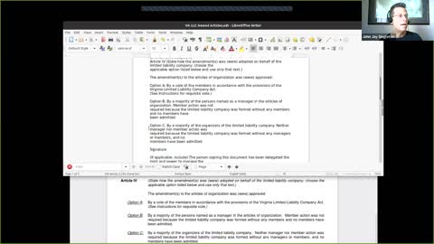 Amending LLC Articles for Washington and Virginia