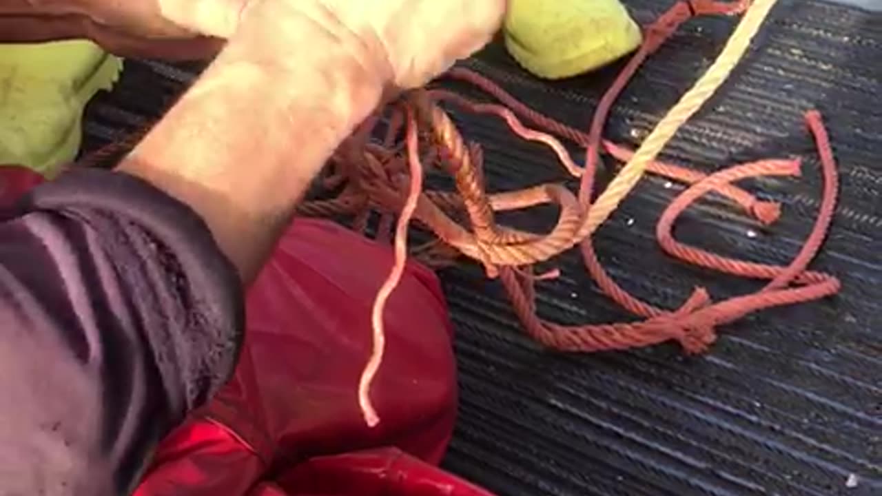 Sewing fishing nets