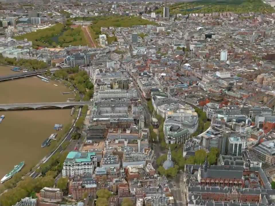 Apple Maps 3D Flyover - London, England