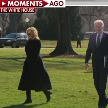 She was trying to GET AWAY from Biden as fast as she could