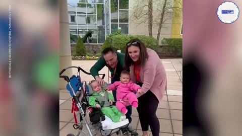 Twins meet for first time after birth defect kept them apart for year |
