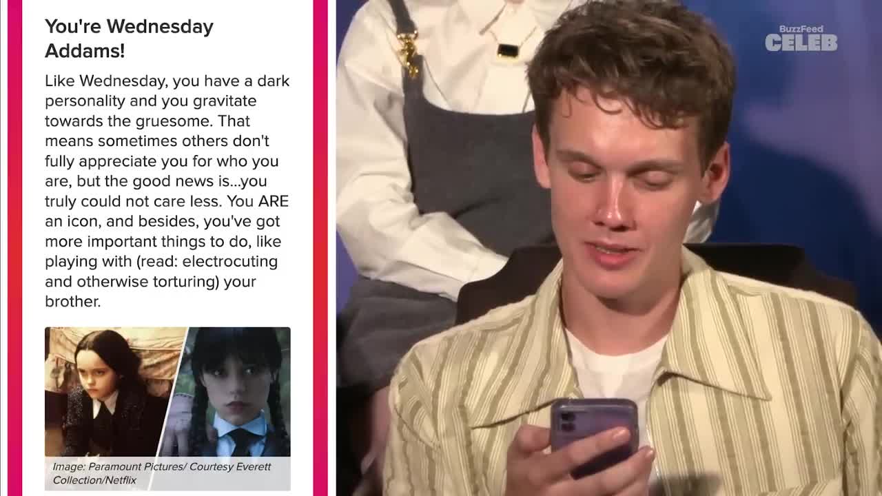 The Cast of _Wednesday_ Finds Out Which _The Addams Family_ Characters They Really Are