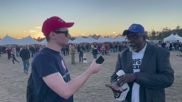 Asking Texans at the Trump Rally Who They Support for Governor (Conroe, TX)