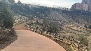 Central Oregon – Smith Rock State Park – Looking Down on Beautiful Basin – 4K