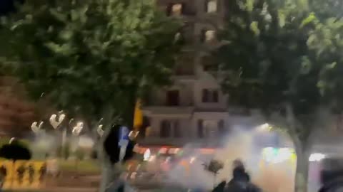 Hamas supporters in Greece hurled firebombs at police.