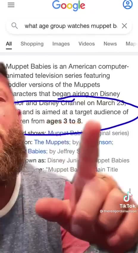 Disney dysphoria afflicts baby gonzo.