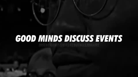 Good minds discuss ideas 👍