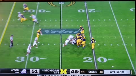 TCU VS MICHIGAN UGLIEST PLAY