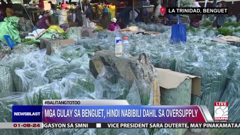 Mga gulay sa Benguet, hindi nabibili dahil sa oversupply