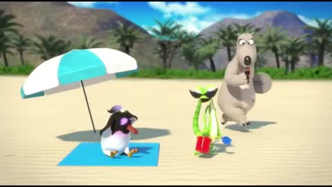 Bernard Bear _ Bernard Bear Life Guard and Sea _ Cartoon for Kids Children Funny Polar Bear バーナードベア