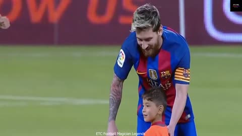 Cristiano Ronaldo & Lionel Messi Affection For Kids P1