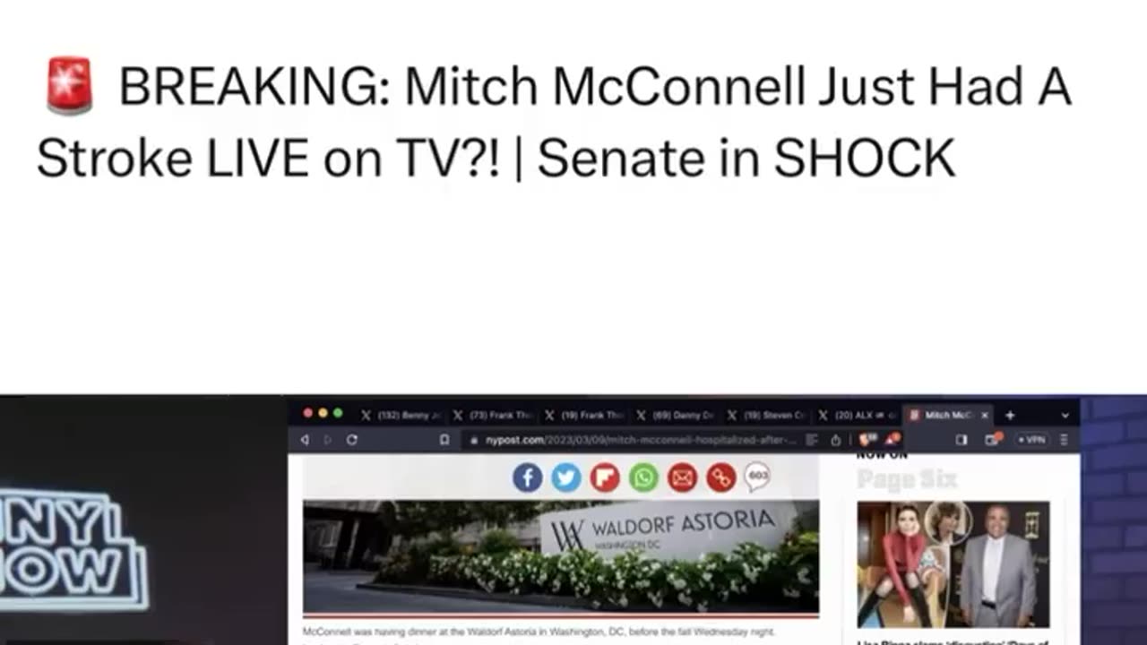 BREAKING: Mitch McConnell Just Had A Stroke LIVE on TV?! | Senate in SHOCK