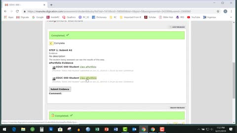 Digication: Checking Grades