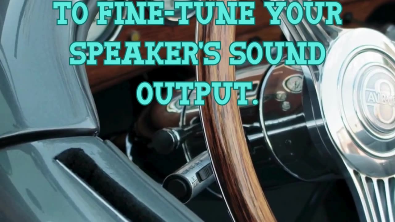Adjust the equalizer settings to fine-tune your speaker's sound output.