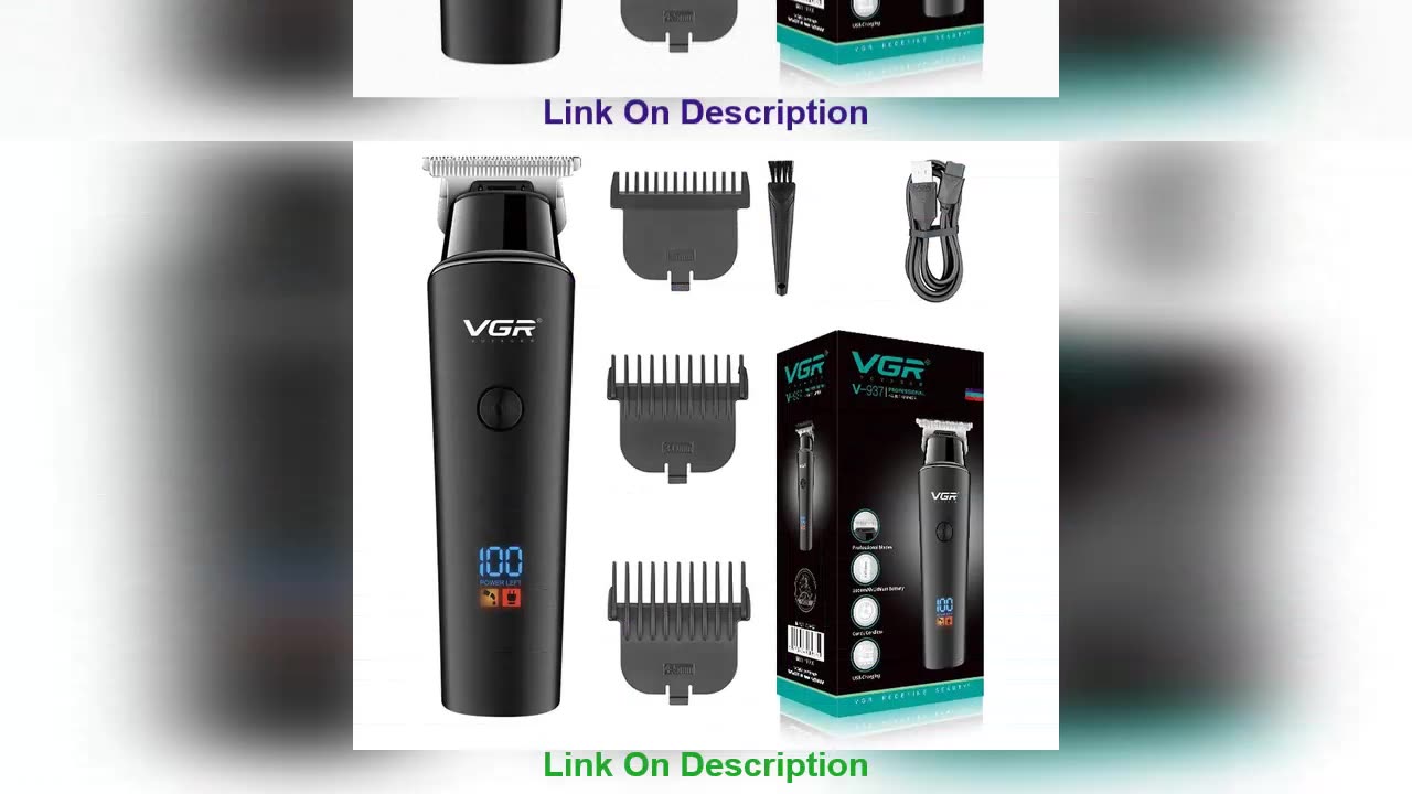 Get VGR Hair Trimmer Professional Electric Trimmers Cord