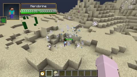 Herobrine vs all Сreepypasta mobs in minecraft part 35