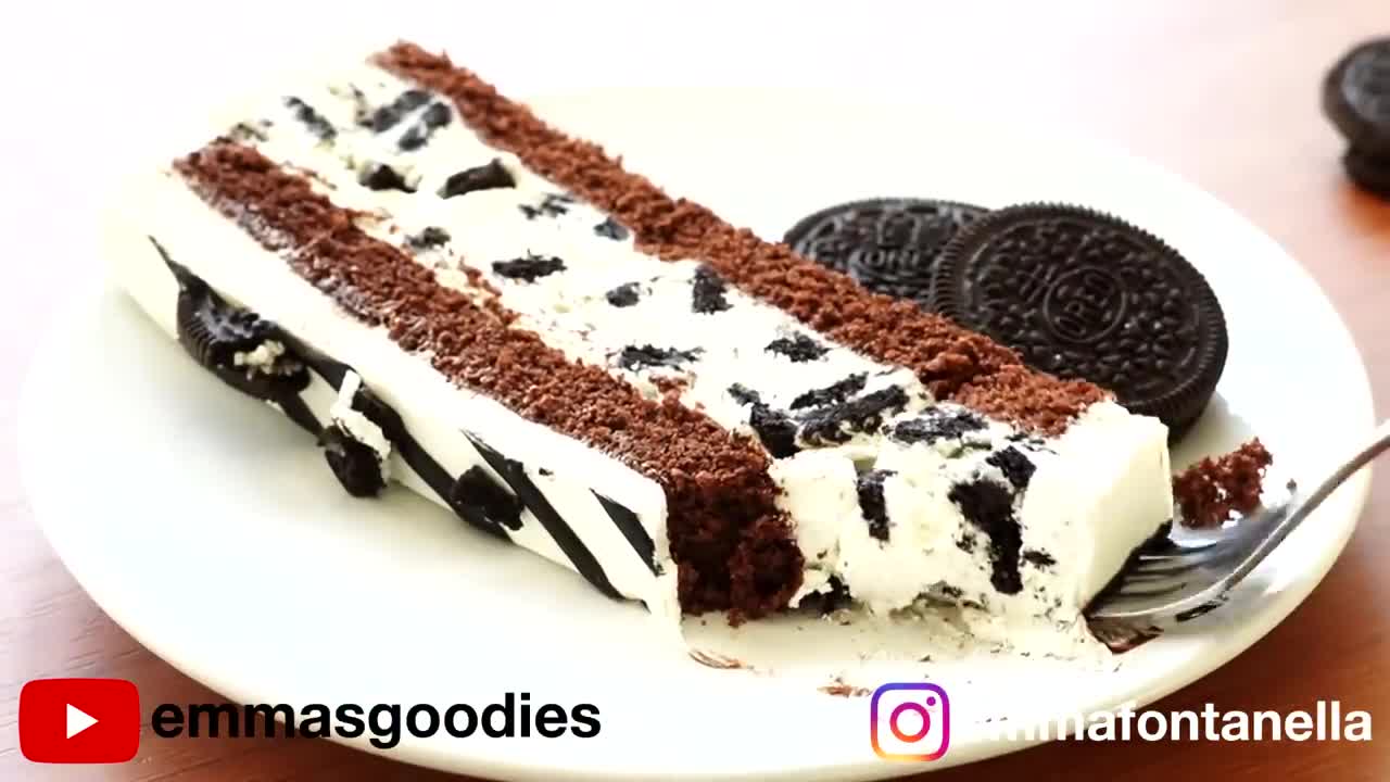 The Easiest OREO ICE CREAM CAKE! Better than Dairy Queen!🔥