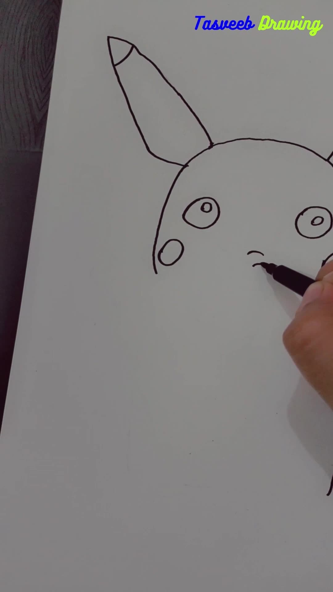 How To Draw A Pikachu Step By Step Pikachu Drawing Easy
