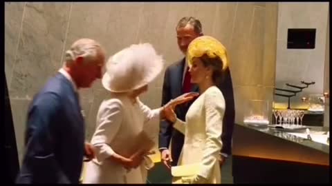 Prince Charles*Kisses* Spanish Queen On Camera