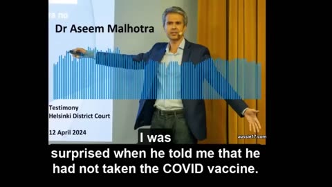 Dr. John Campbell, Dr. Aseem Malhota testimony in Helsinki