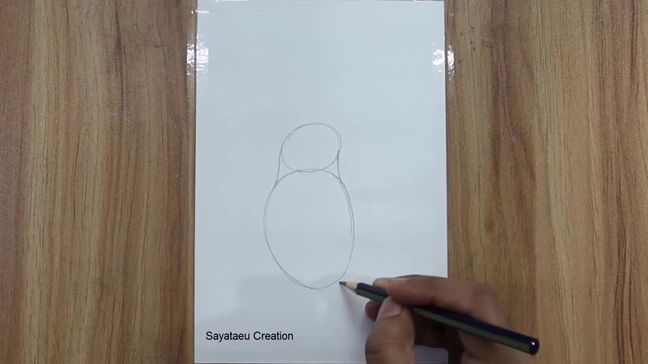 How to draw a Bird Scenery with pencil step by step, Pencil Drawing for beginners