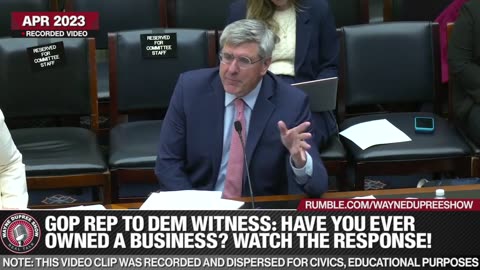 Owens To Witness: 'Have You Ever Run A Business?'