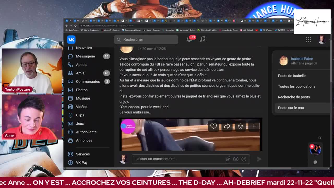 Live - Tonton Posture et Anne Lallemand débriefent le live [22 novembre 2022]