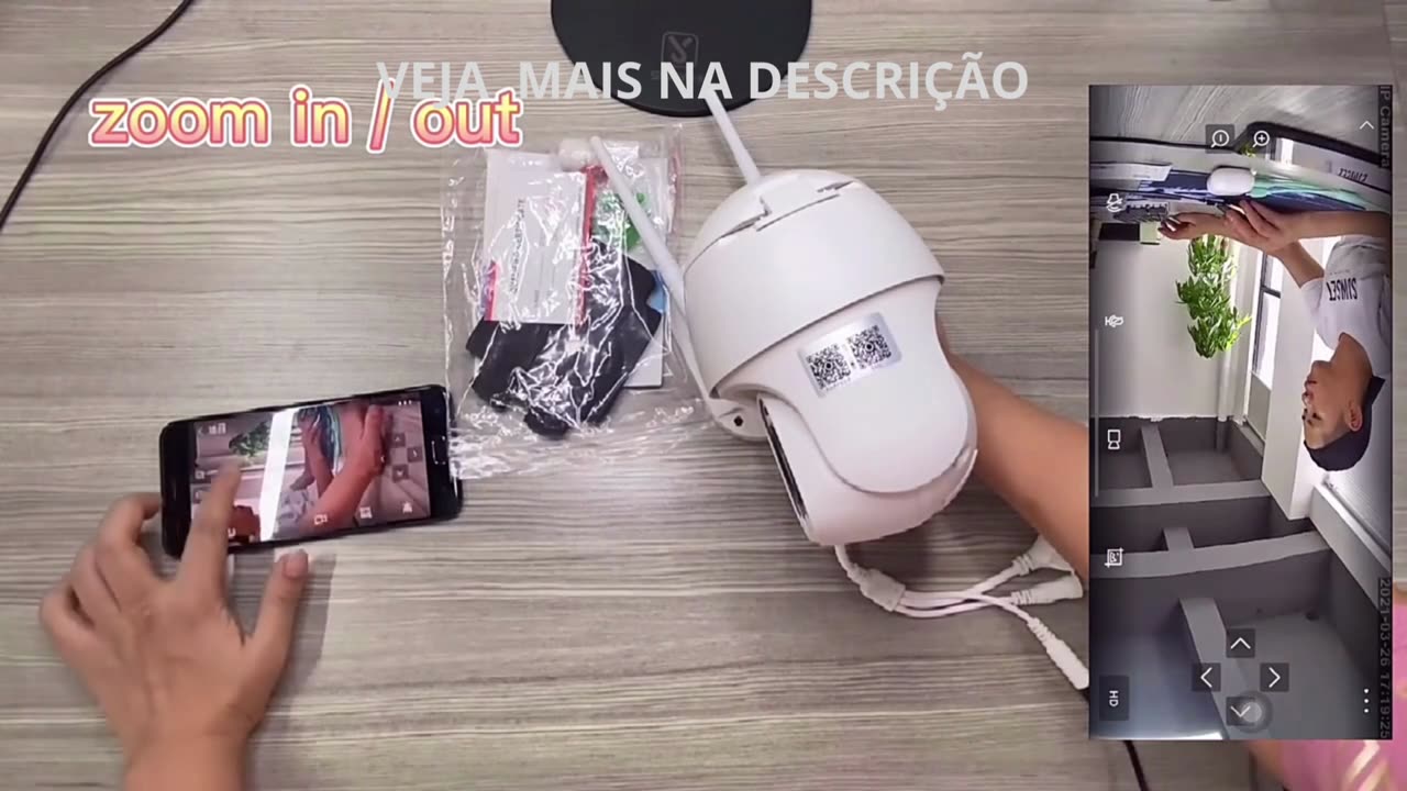 ✅Câmera de Segurança Externa com Painel Solar, Vigilância Sem Fio configurando camera de segurança