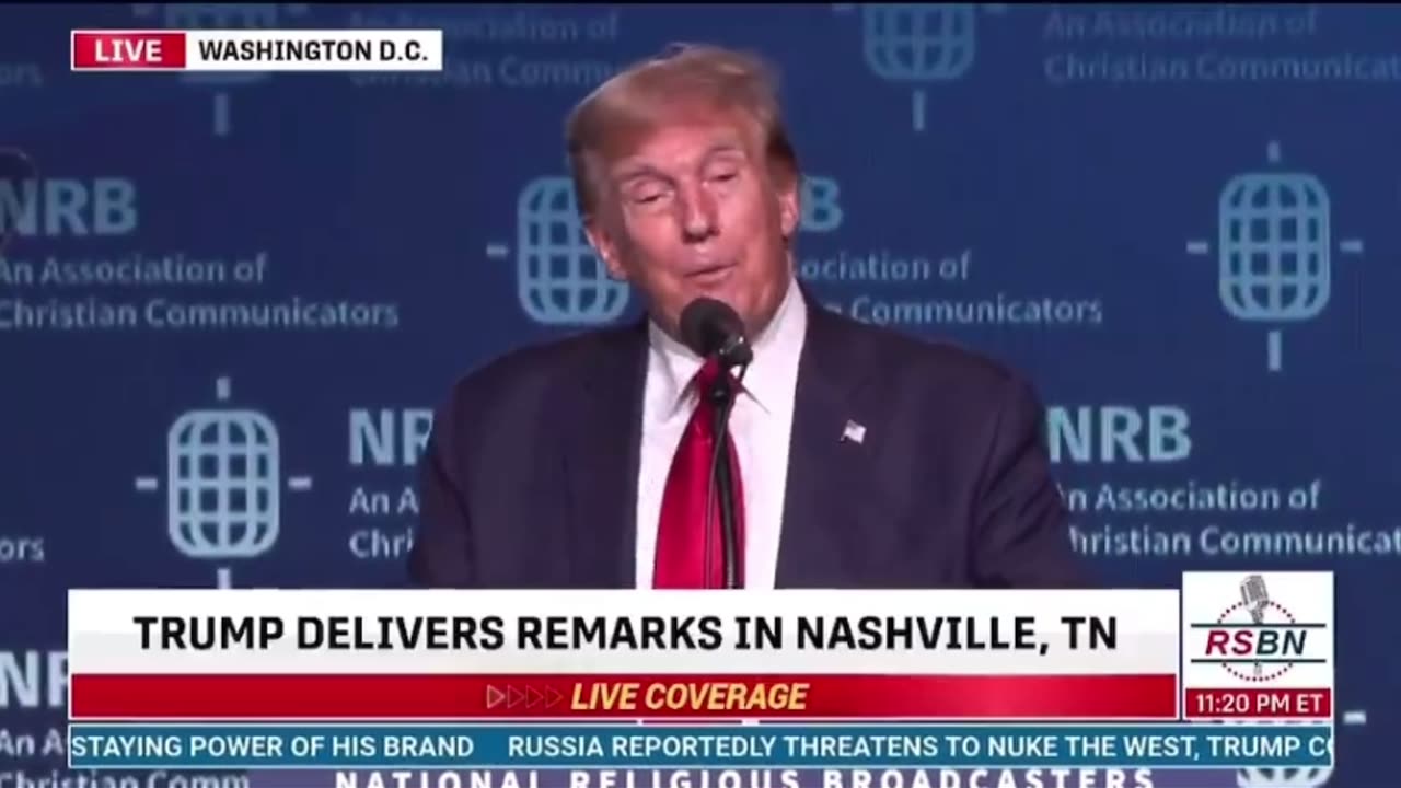 Trump - You’re going to believe in God because God is here and God is watching