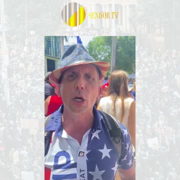 Send’Or TV contributor Enzo Alcindor with Trump Supporter Tory Sletten.