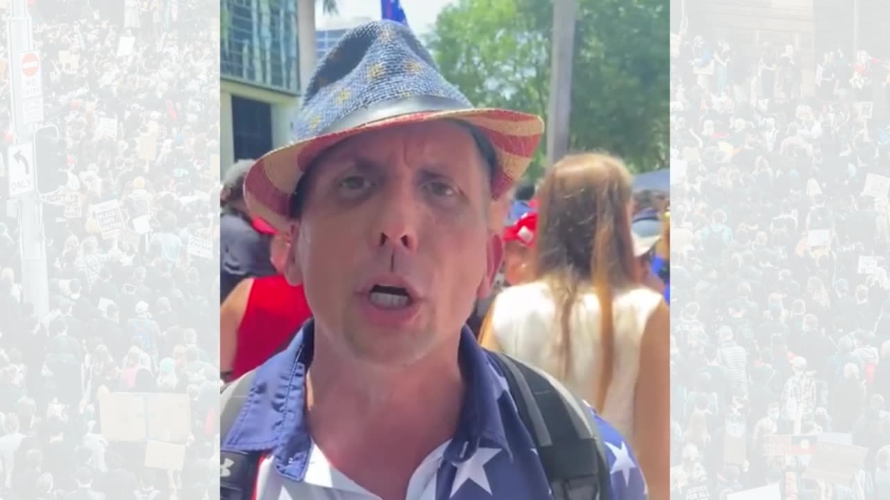 Send’Or TV contributor Enzo Alcindor with Trump Supporter Tory Sletten.