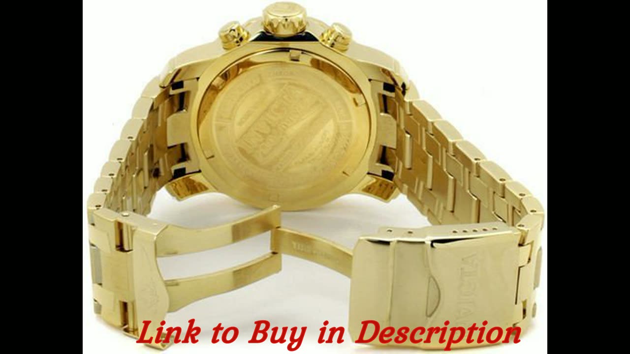 Invicta Men's 0075 Pro Diver Chronograph 18k Gold-Plated Watch