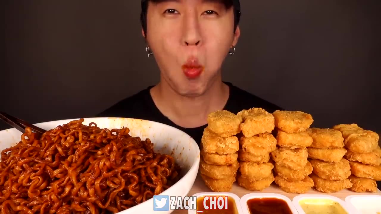 Mukbang eating challenge