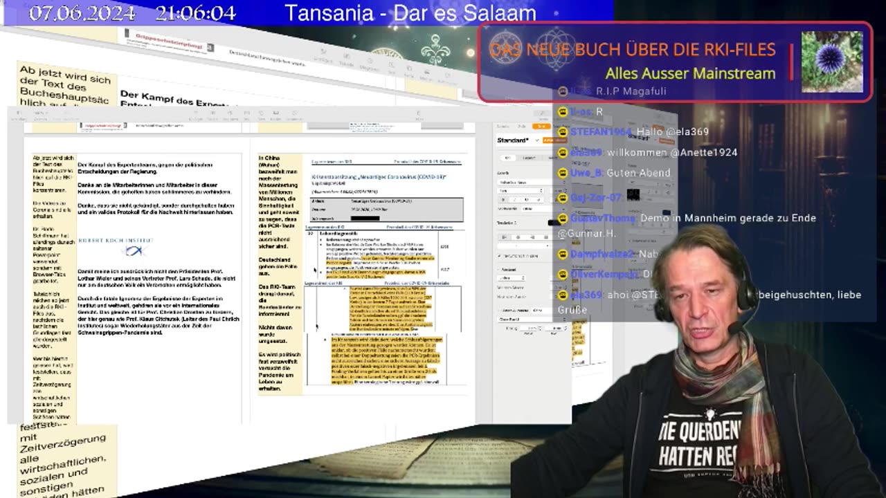 June 7, 2024..BOSCHIMO 🇩🇪🇦🇹🇨🇭🇪🇺🇹🇿🐰ALLES AUßER MAINSTREAM..🎇🥇👉 Das RKI-Buch ... es geht voran