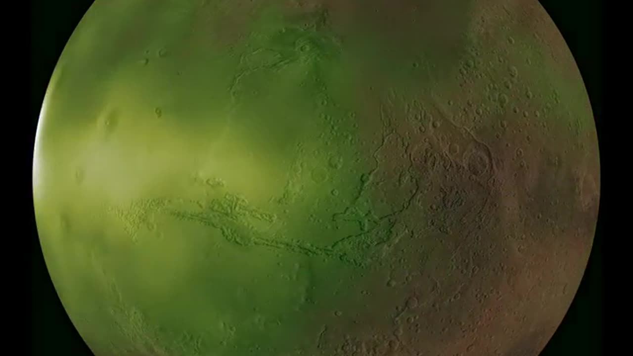 Mars Nightglow Animation from MAVEN Observations #viral #trending #nasa #shorts