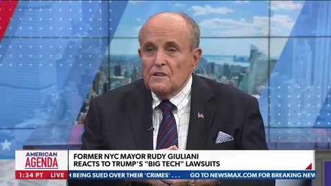 Rudy Giuliani Blasts Youtube, Facebook and Twitter Censorship