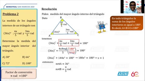 SEMESTRAL ADUNI 2021 | Semana 01 | Trigonometría S2