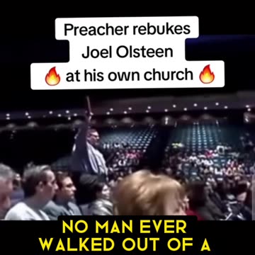 The Preacher Rebukes Joel Osteen At His Own Church (CC)