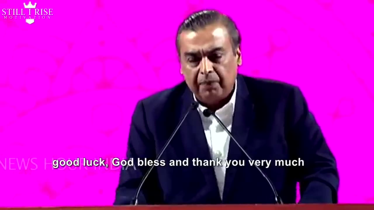 MUST WATCH! Mukesh Ambani leaves Audience Speechless