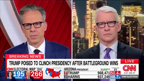 CNN’s Jake Tapper and Anderson Copper Admit Trump’s Victory Is the ‘Greatest Comeback in History’