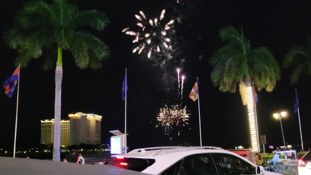 Fireworks over Phnom Pehn