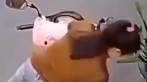 Girl Driving Scooty