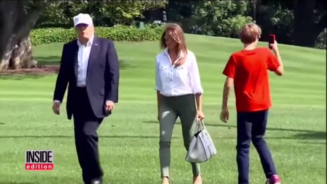 Barron Trump “Caught ” Taking a Selfie