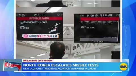 North Korean missile launches trigger evacuation warnings in Japan l GMA