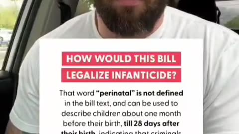 California is now legalising the killing of babies up to 28 days old!