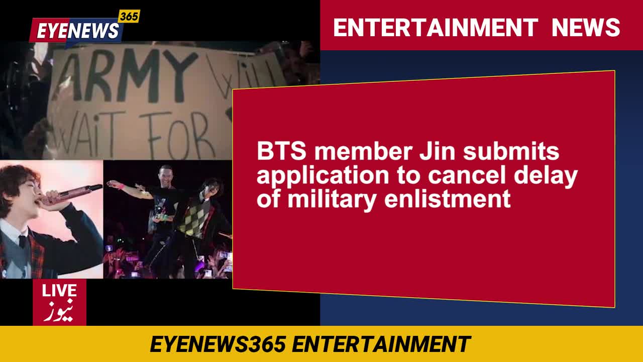 BTS member Jin submits application to cancel delay of military enlistment