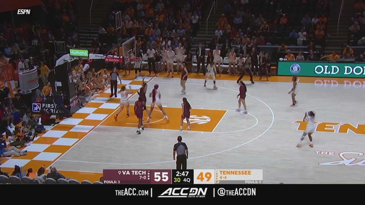 Virginia Tech vs. Tennessee Women's Basketball Highlights (2022-23)